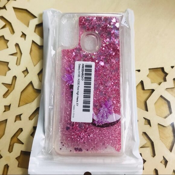 Samsung Galaxy A10E / A20E High Heels Embossed Pattern Glitter  Powder Quality - Picture 4 of 4